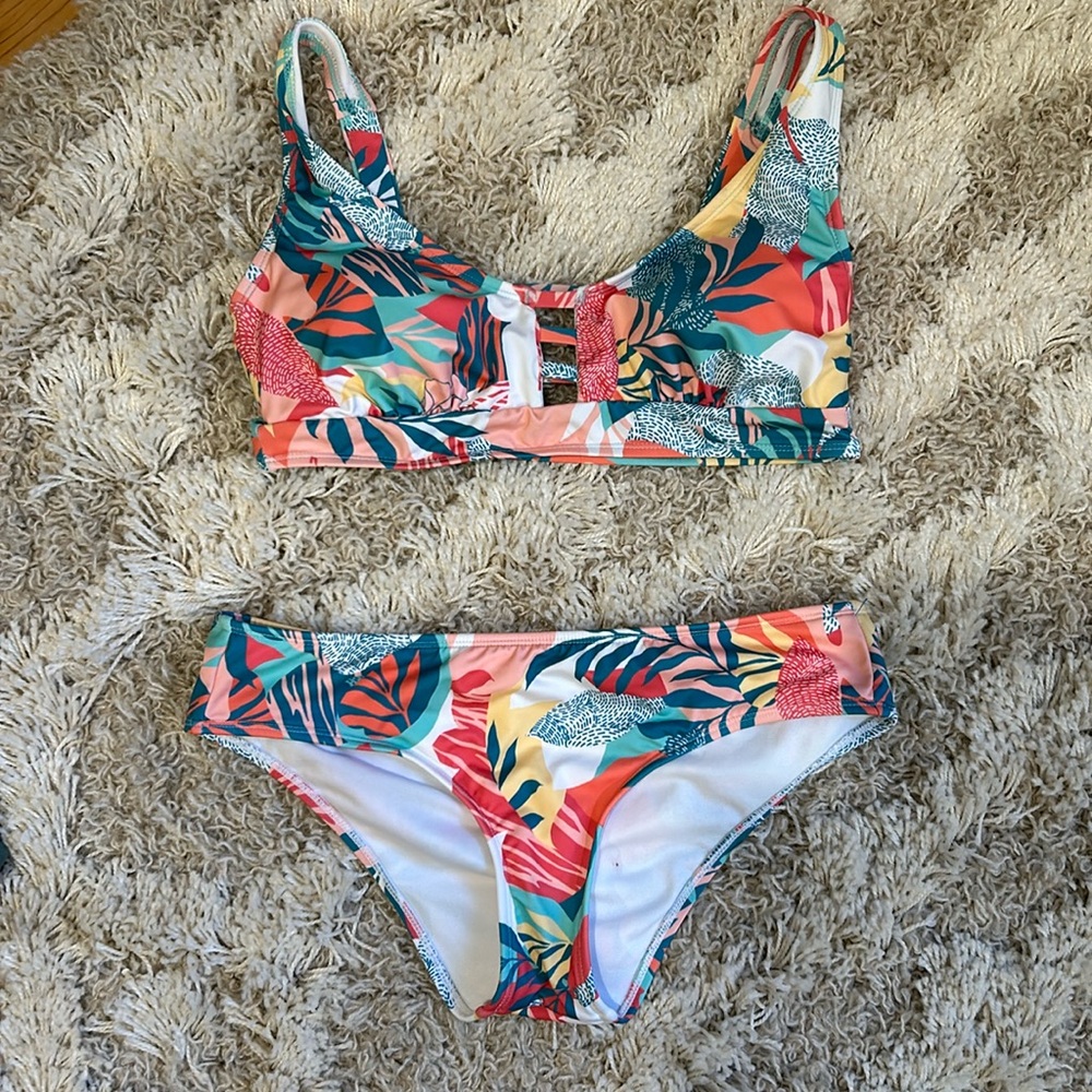 Hurley Floral Two Piece Swim
